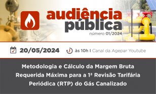Audiência pública da Agepar vai debater detalhes sobre revisão tarifária do serviço de distribuição de gás canalizado