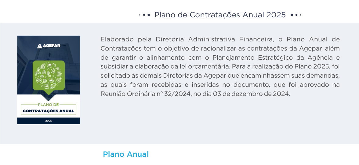 Plano de Contratações Anual 2025