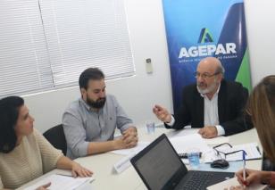 A reunião do Conselho Diretor da Agepar foi realizada em Curitiba.
