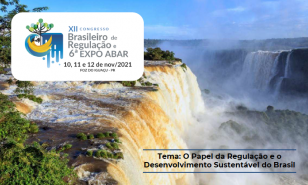 Banner do Congresso com foto das Cataratas do Iguaçu ao fundo.